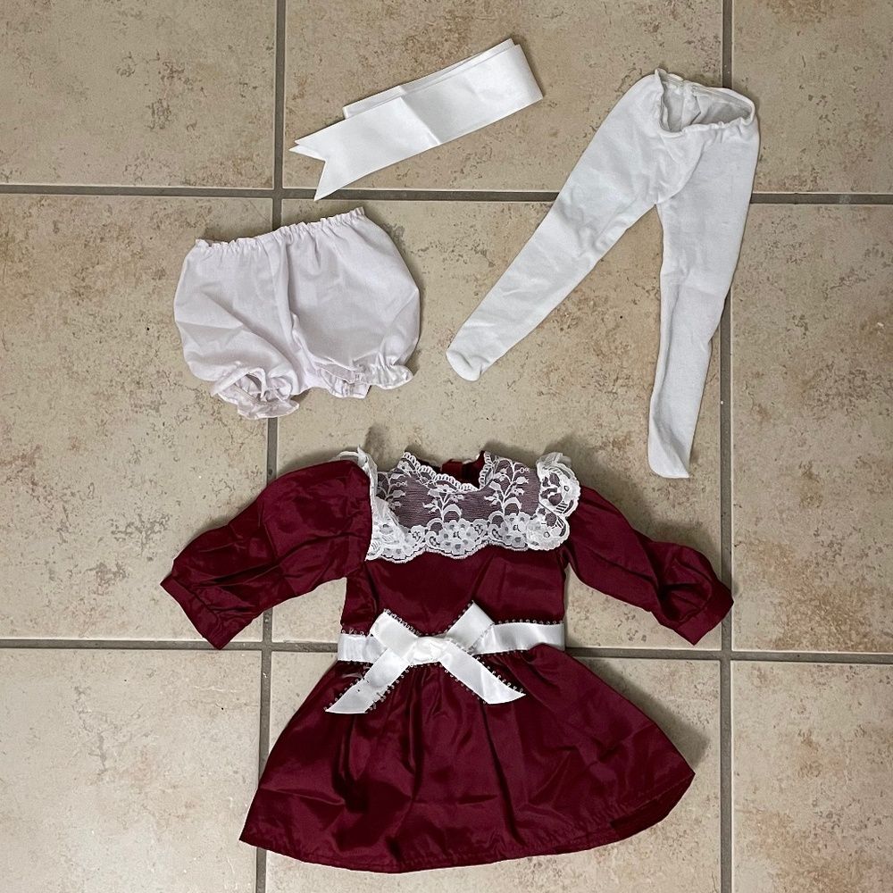 American Girl Samantha's Cranberry Party Dress